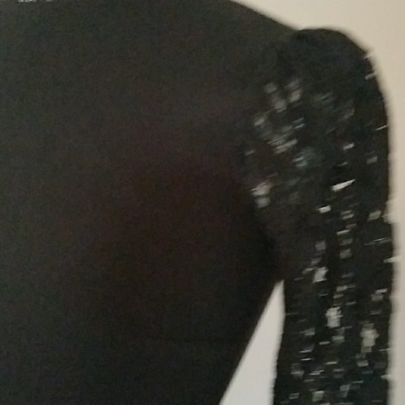 Michael Kors black dress with lace sleeves - Picture 2 of 4